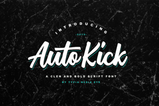 Auto Kick: The Vintage Script Font with Modern Edge