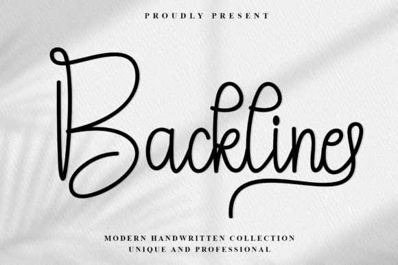 Backline: The Elegant Script Font for Modern Branding