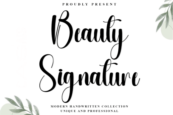 Beauty Signature: The Elegant Script for Modern Branding