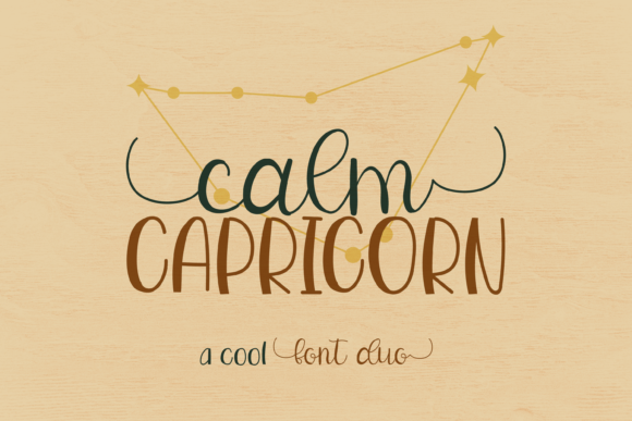 Calm Capricorn Duo: A Chic Font Pairing for Creative Projects
