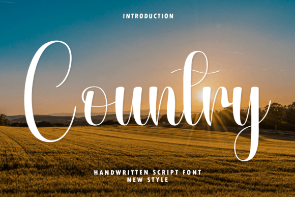 Country: A Modern Handwritten Script for Luxury Branding
