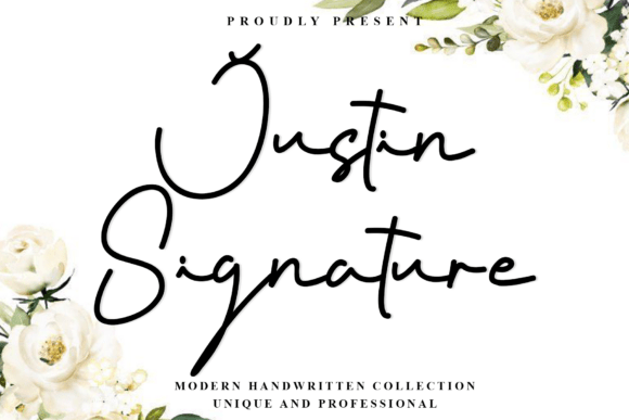 Discover the Elegance of Justin Signature Font