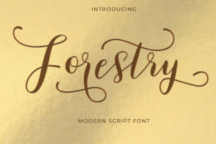 Forestry: A Naturally Elegant Script Font for Crafters and Designers