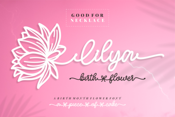 Lilya Birth Flower: A Vintage Script for Modern Projects