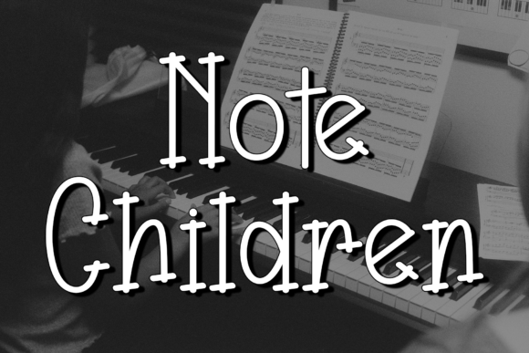Note Children: A Modern Handwritten Script for Refined Projects