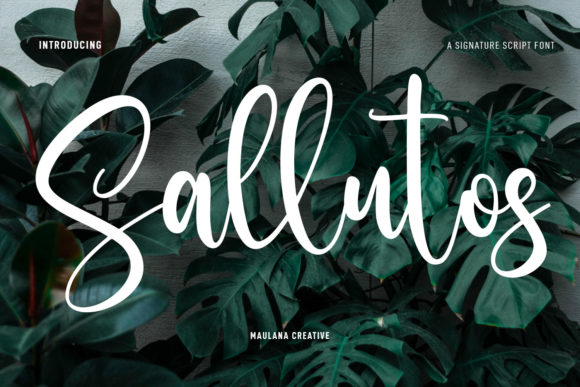 Sallutos: A Script Font with a Casual, Creative Edge