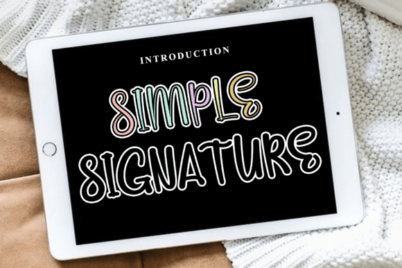 Simple Signature: The Artisanal Script for Modern Branding